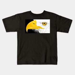 Eagle Line Art Kids T-Shirt